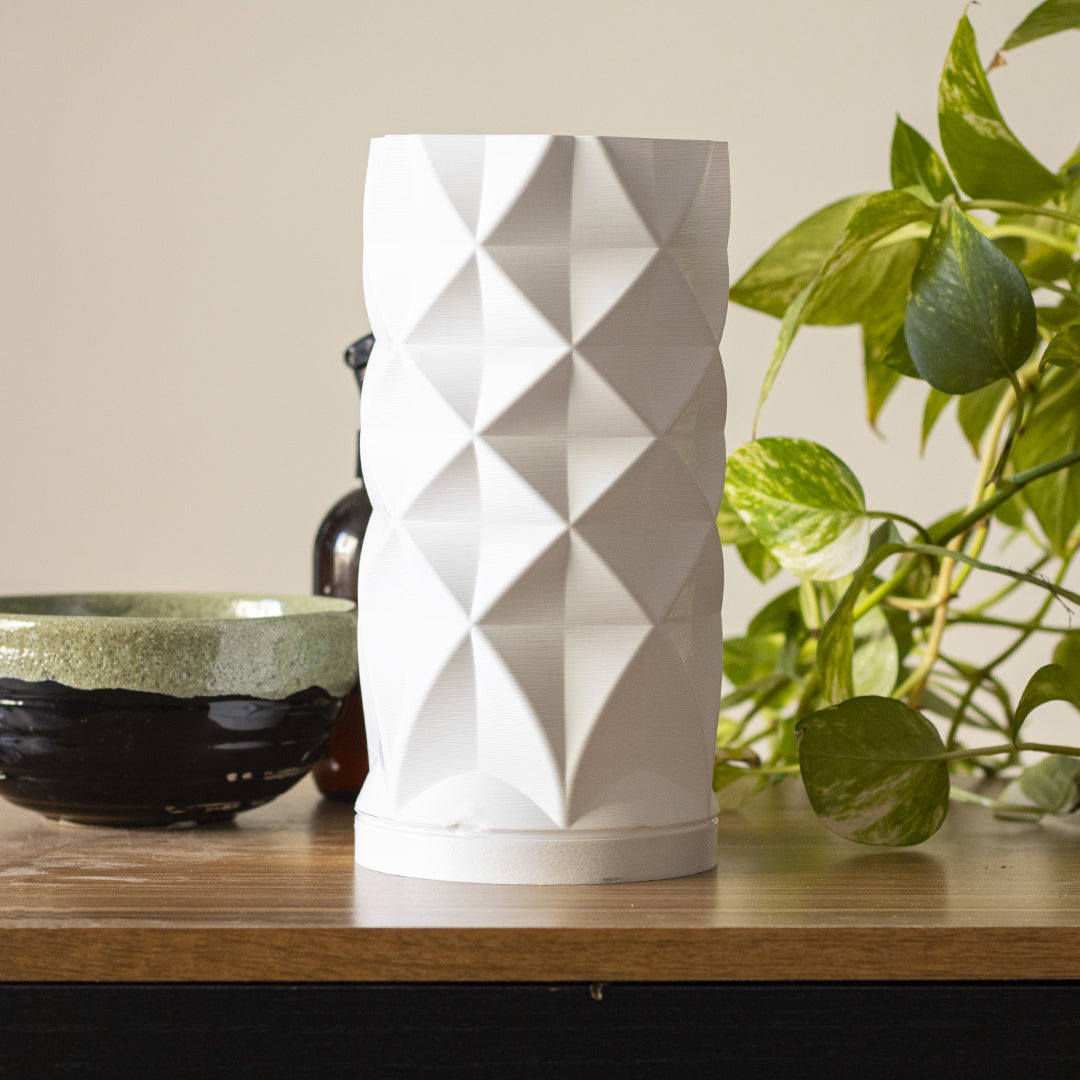 Peace N Joy Diamonds Lampshade – Modern Geometric Lamp Cover | Luxury Minimalist Home Lighting Accent