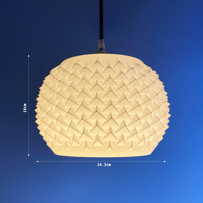Peace N Joy Spike Pendant Lamp - Modern Luxury Ceiling Light Fixture | Decorative Hanging Lamp for Living Room, Dining Area, Bedroom (White)
