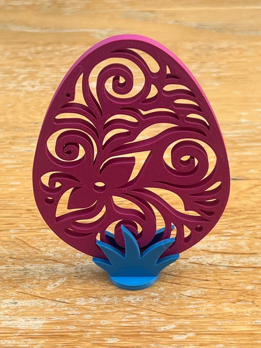 Peace N Joy Elegant Filigree Easter Egg Decorations - Set of 10 Ornamental Eggs with Floral Design