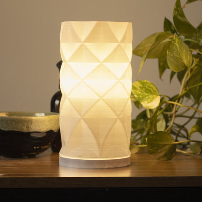 Peace N Joy Diamonds Lampshade – Modern Geometric Lamp Cover | Luxury Minimalist Home Lighting Accent