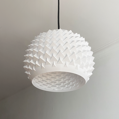 Peace N Joy Spike Pendant Lamp - Modern Luxury Ceiling Light Fixture | Decorative Hanging Lamp for Living Room, Dining Area, Bedroom (White)