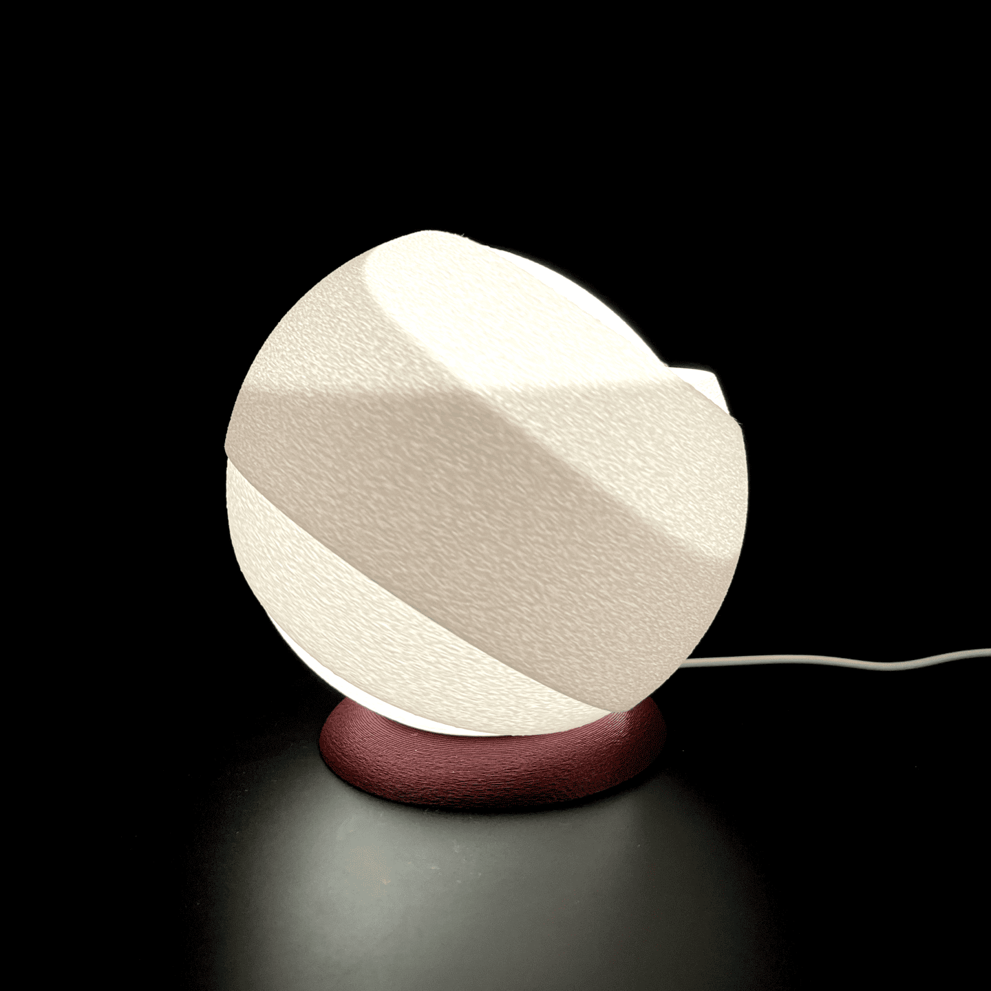 Peace N Joy Snowball Lamp – Elegant Globe Table Light for Bedroom & Living Room – Soft Ambient Lighting in Modern Minimalist Design