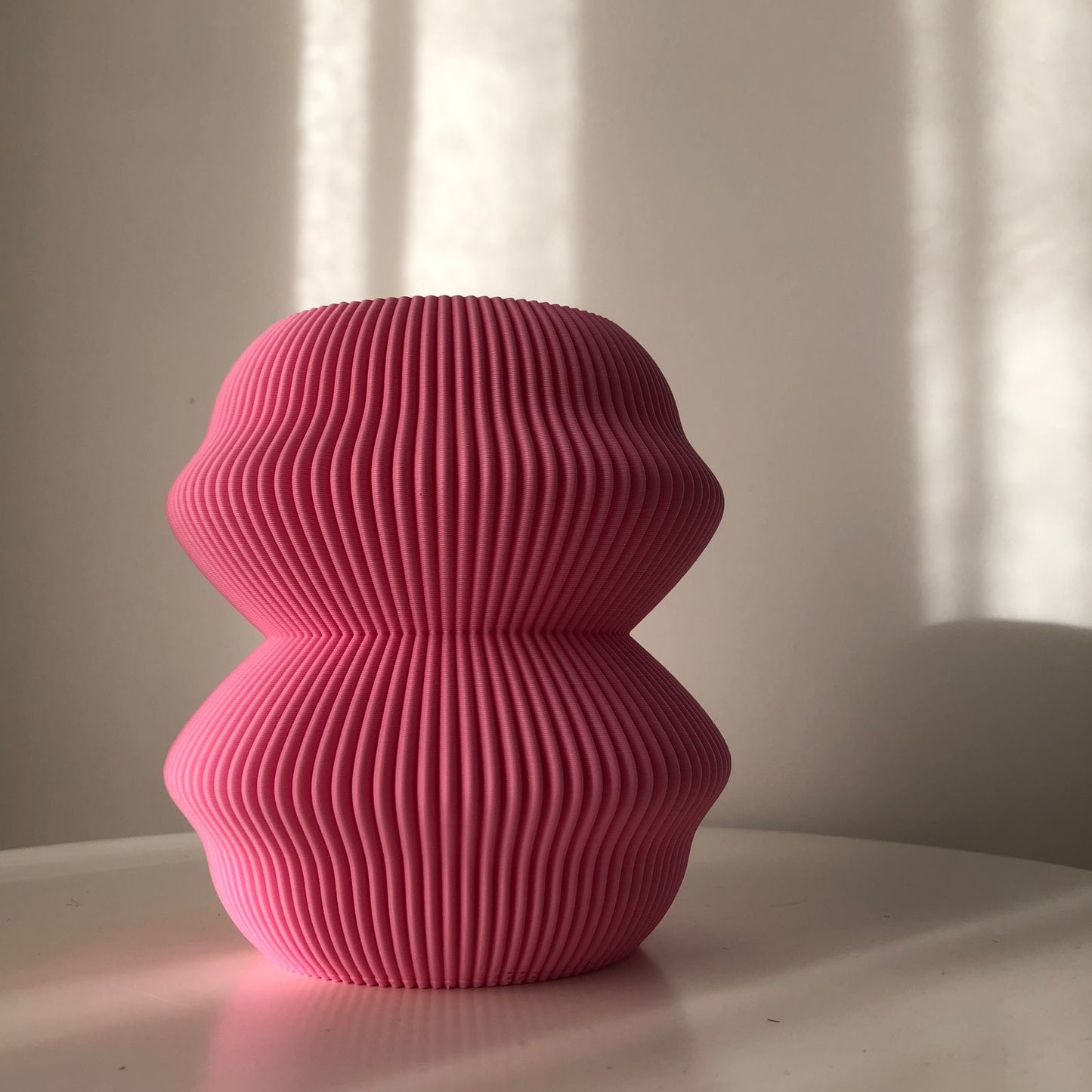 Peace N Joy MICONOS POT - Sculptural Modern Planter with Ribbed Texture | Luxury Minimalist Home Decor Accent