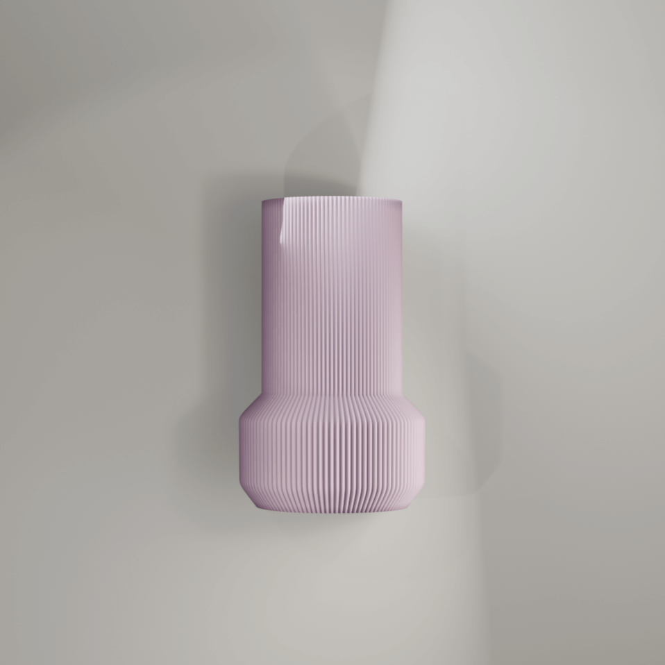 NIZA Vase by Peace N Joy - Modern Ribbed Luxury Accent Vase for Elegant Home Decor