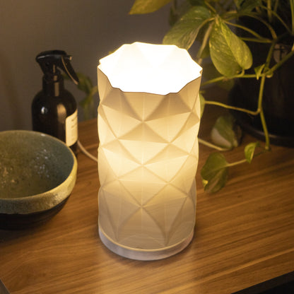Peace N Joy Diamonds Lampshade – Modern Geometric Lamp Cover | Luxury Minimalist Home Lighting Accent