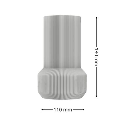 NIZA Vase by Peace N Joy - Modern Ribbed Luxury Accent Vase for Elegant Home Decor