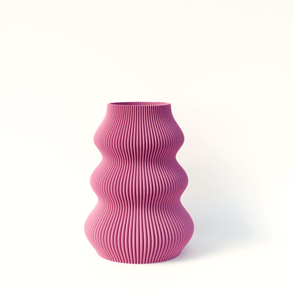 Peace N Joy ISLA VASE - Modern Sculptural Vase with Flowing Wave Design | Luxury Minimalist Home Decor Accent